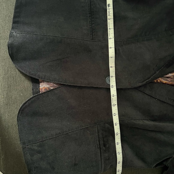 CALVIN KLEIN JEANS WOMEN’s NWT CORDUROY BLACK BLAZER SIZE XL EUC - Picture 6 of 9